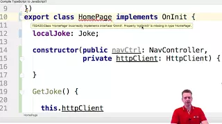 Ionic Mobile Apps S1P30 The OnInit Lifecycle hook to get information on startup