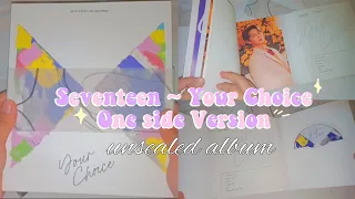 Download ♡UNBOXING SEVENTEEN~ YOUR CHOICE | ONE SIDE VER. | UNSEALED ALBUM ♡♡ MP3