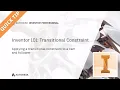 Quick Tip - Transitional Constraint