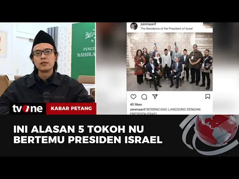 Terungkap! Ini yang Menjadi Alasan Lima Kader NU Bertemu dengan Presiden Israel