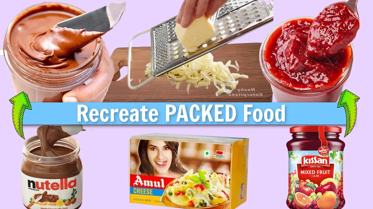 Re-Creating Packed Food at Home    Nutella Jam and Cheese   CookWithNisha