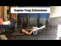 Supine Frog Extensions