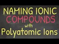 The ONE trick to naming Ionic Compounds with Polyatomic Ions in Chemistry
