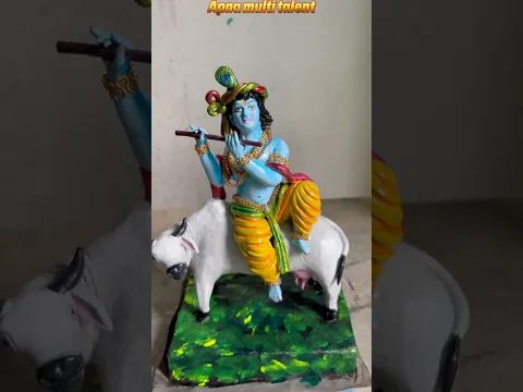 Krishna murti making | janmastami special Krishna murti making | little Krishna idol making #Shorts