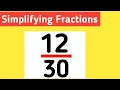 How to simplify the fraction Simplified