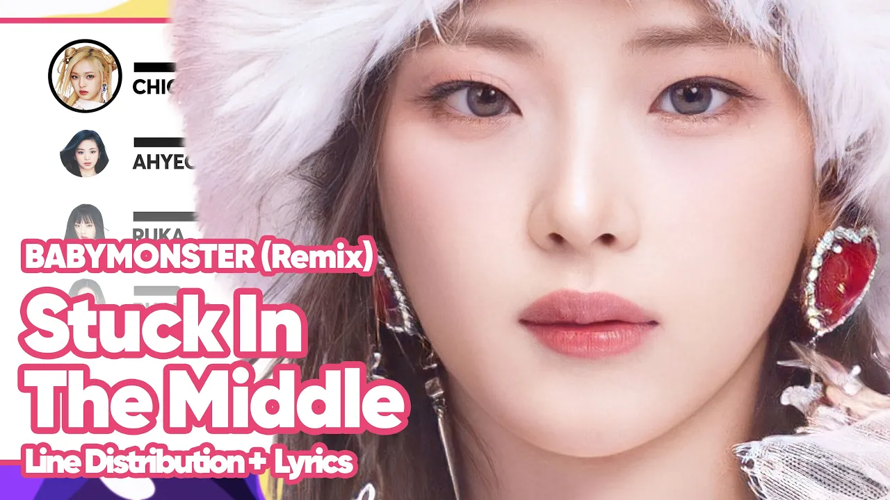 BABYMONSTER - Stuck In The Middle (Remix) (Line Distribution with Color-Coded Lyrics)