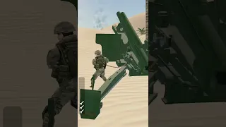 قناص المدفعيه يقوم بضرب رتل من دبابات العدو على الطريق العام ريم السواس المملكه بحفظ الله 