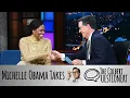 Download Lagu Michelle Obama Takes The Colbert Questionert