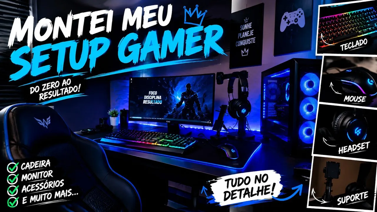 MONTEI MEU SETUP GAMER DOS SONHOS 🔥