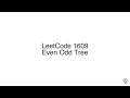 LeetCode 1609 Even Odd Tree