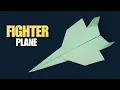 Download Lagu How to Make Paper Fighter Plane Very Easy - Paper Airplane Jet That Flies Far