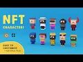 NFT VOXEL characters for Blender blend file tutorial