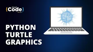Python Turtle Graphics Python Turtle COVID VIRUS Simulation SimpliCode