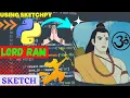 Lord Ram Anime Using Python Sketchpy Code Python Programming Hub