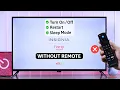 How To Use Insignia TV Without Remote