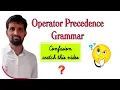 Operator Precedence Parsing Explained Compiler Design Simple Steps Examples
