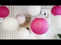 Download Lagu Pink White Paper Lanterns for Wedding Party | Sunbeauty Party Decors Supplier