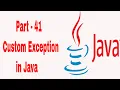 Custom Exception in Java Learn Java in Tamil Java Tamil Vathiyar Part 41