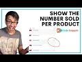 Show how many Products Sold in the Wordpress Dashboards - Code Snippets