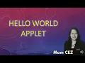 HOW TO WRITE AN APPLET IN NETBEANS HELLO WORLD