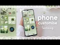 Green Clover Aesthetic Theme Kawaii Samsung Customisation