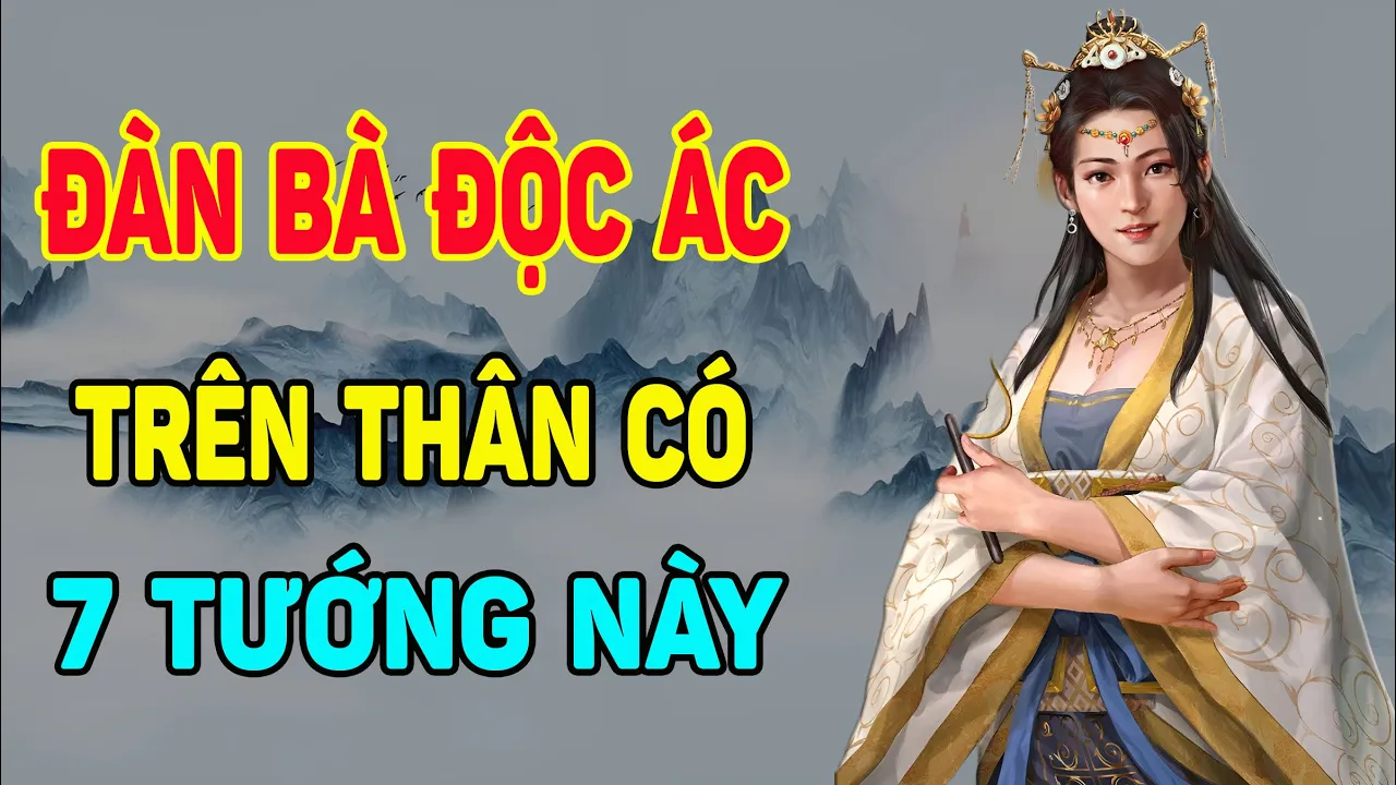 Outline Video Cổ Nhân Giảng ĐÀN BÀ CÓ TÂM ĐỊA ÁC ĐỘC Trên Thân Có 7 TƯỚNG NÀY, Đàn Ông Chạy Ngay Kẻo LỤI BẠI| NTG