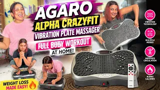 AGARO Alpha CrazyFit Vibration Plate | Full Body Workout at Home! 🔥