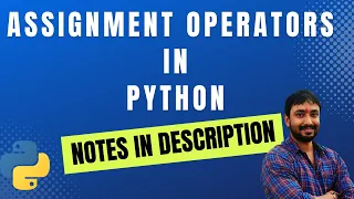 Assignment Operators in Python Python Tutorial for Beginners in Hindi