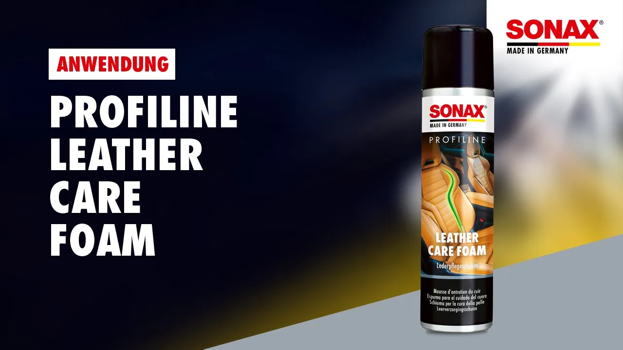Anwendung SONAX PROFILINE Leather Care Foam