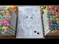 Satisfying Coloring with Markers Bratz Doll Coloring Page