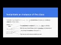 CS3A Week 6 OOP class and instance