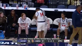 2026 AHSAA 5A Girls Basketball Semifinals Moody vs Charles Henderson