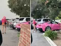 L A Billboard Icon Angelyne Grabs Coffee Amid Run for CA Governor