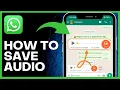 Download Lagu How to SAVE Whatsapp Audio (Quick \u0026 Easy Method)