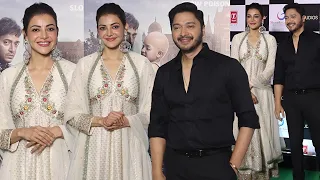 Kajal Aggarwal Kitchlu Glowing With Shreyas Talpade At The India Story Movie Premiere Night