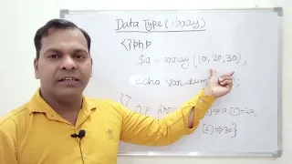 Array Data Types in PHP PHP Totorials CodeWithShailendra