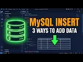 MySQL INSERT INTO Add Data to Tables 3 Different Ways