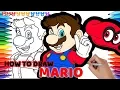 How to Draw Super Mario Odyssey Drawing Coloring Pages for Kids