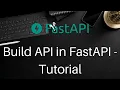 FastAPI tutorial for Absolute Beginners Build API in FastAPI