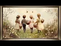 Vintage Easter Greeting Card Frame TV Art Spring Screensaver Background For Your TV