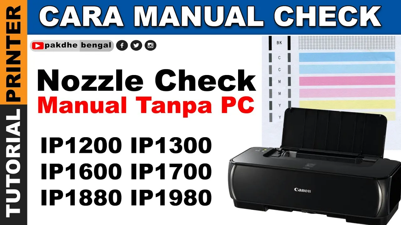 Cara Reset Printer Canon IP1880 dan IP1980, the ink absorber is almost full, reset epson easte ink. 