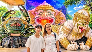 น้องบีม | เที่ยวอยุธยา อาคารเรียนรู้เรื่องโขน ศูนย์ศิลปาชีพเกาะเกิด