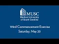 MUSC 193rd Commencement Ceremony May 20 2023