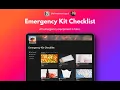 Emergency Kit Checklist Notion Template