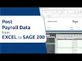 How to Post Payroll Data from Excel into Sage 200