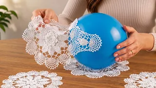 Look What I Did With My Grandmother's 80-Year-Old Lace! Incredible recycling idea! DIY