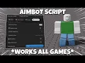 UNIVERSAL Aimbot Script NO KEY WORKS ALL GAMES PASTEBIN MORE MOBILE PC