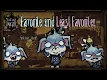 My Favorite And Least Favorite Things About Every Survivor Don t Starve Together