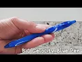 In Hand Review of BIC Gelocity Quick Dry Blue Gel Pens Medium