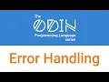 Error handling in Odin